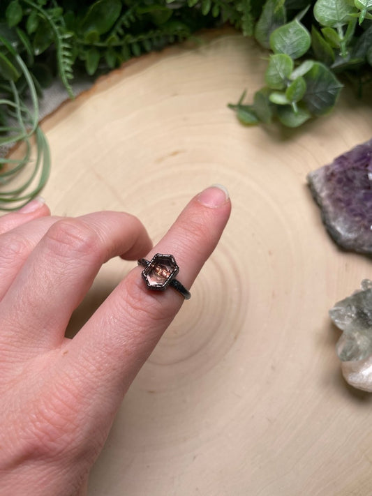 Kunzite Ring Size 5.5 | Copper Ashes