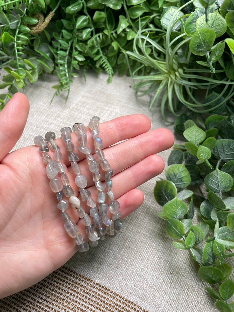 Labradorite Beaded Bracelet | Copper Ashes