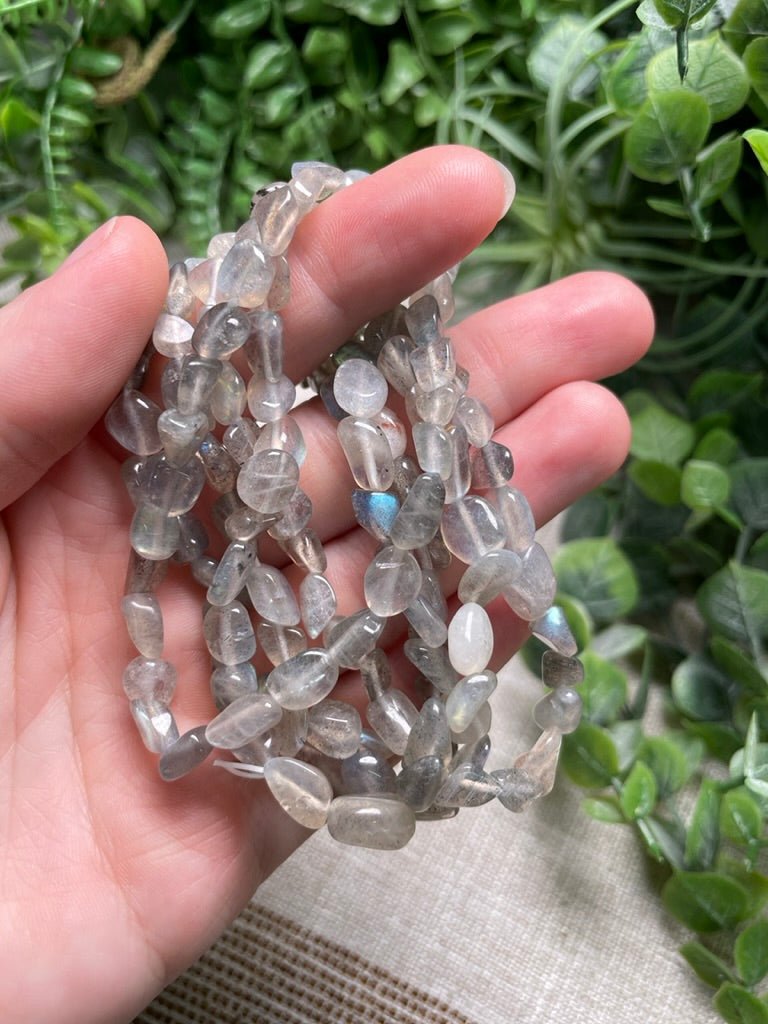 Labradorite Beaded Bracelet | Copper Ashes