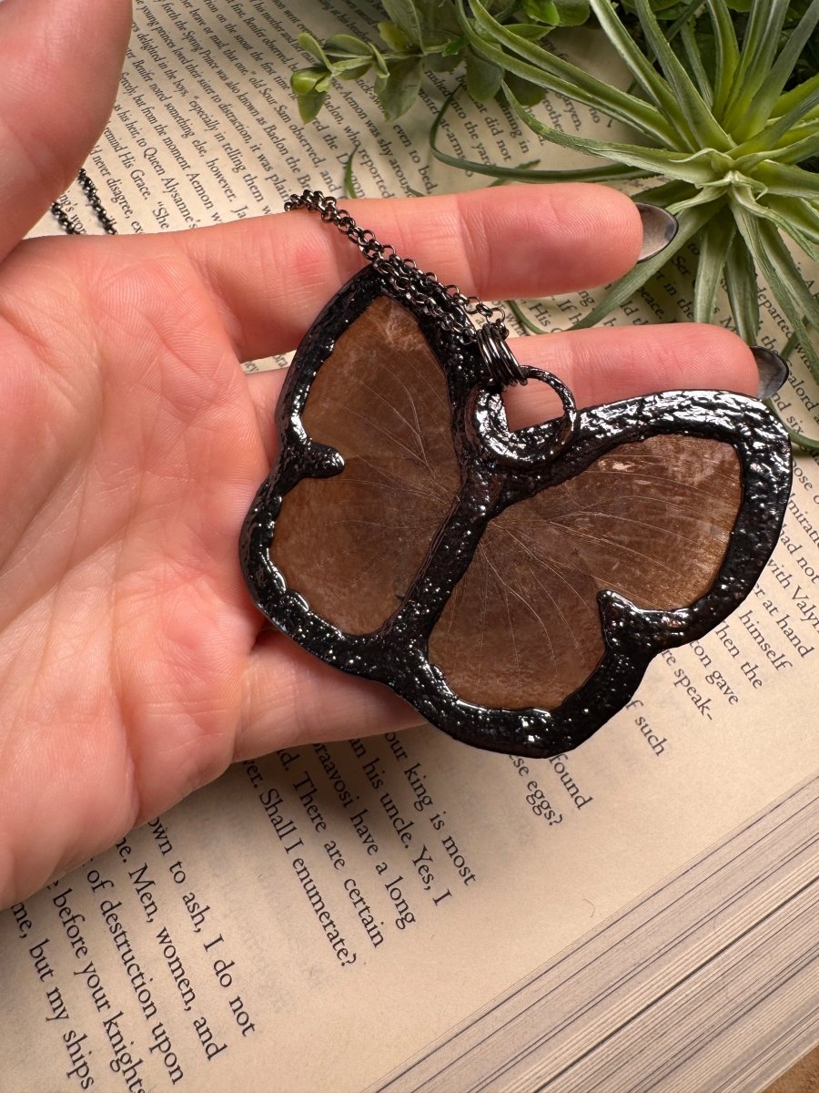 Labradorite Butterfly Necklace | Copper Ashes