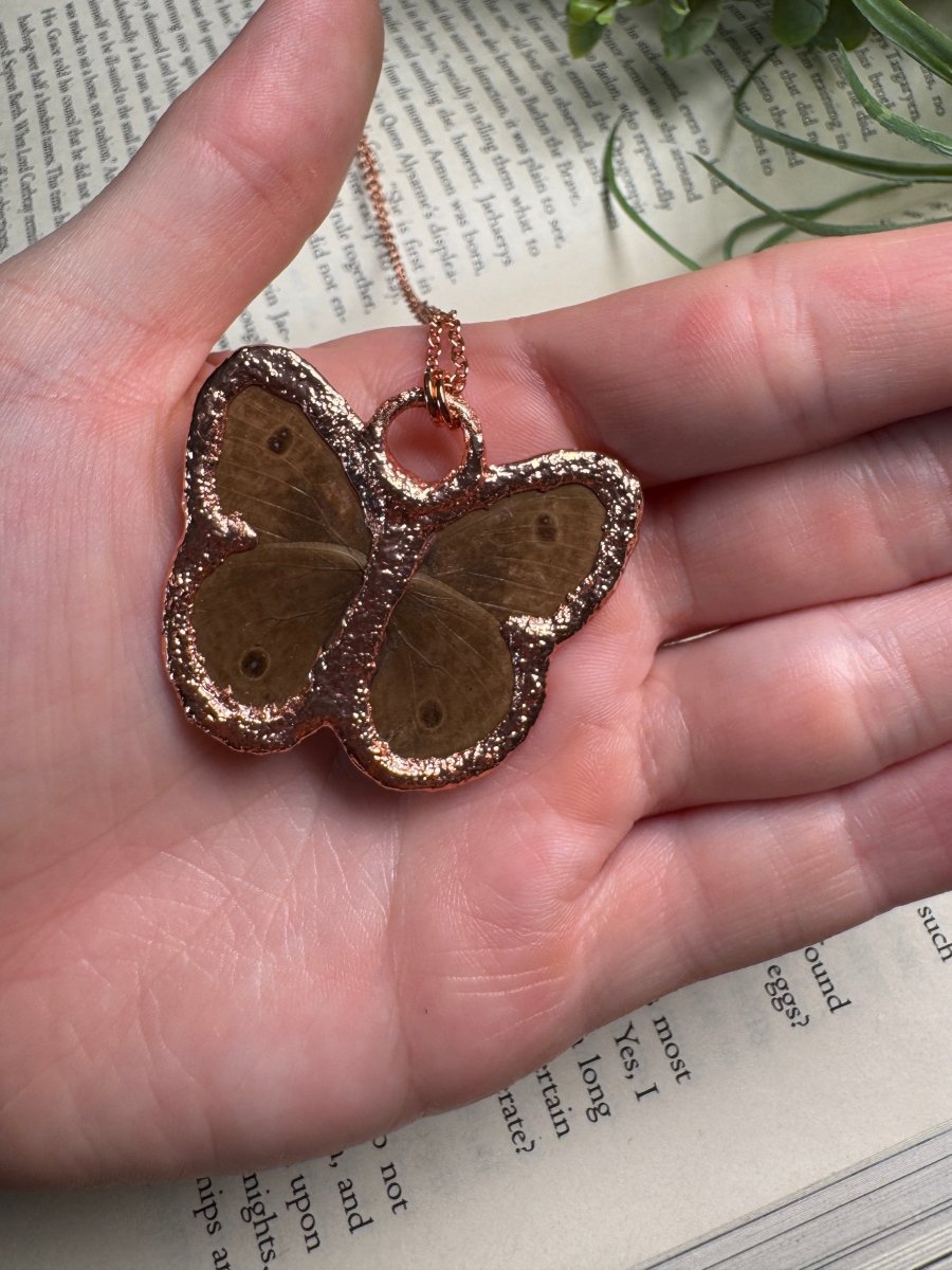 Labradorite Butterfly Necklace | Copper Ashes