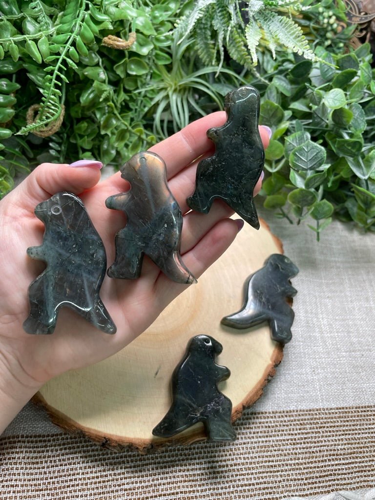 Labradorite Dinosaur | Copper Ashes