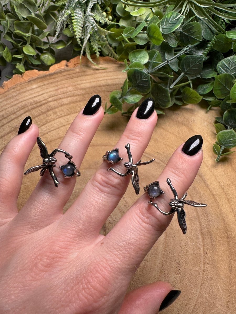 Labradorite Fairy Ring Adjustable | Copper Ashes