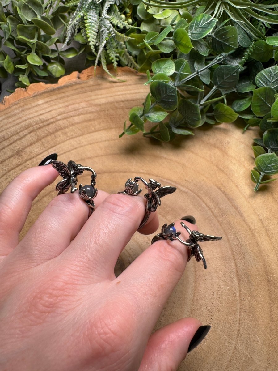 Labradorite Fairy Ring Adjustable | Copper Ashes