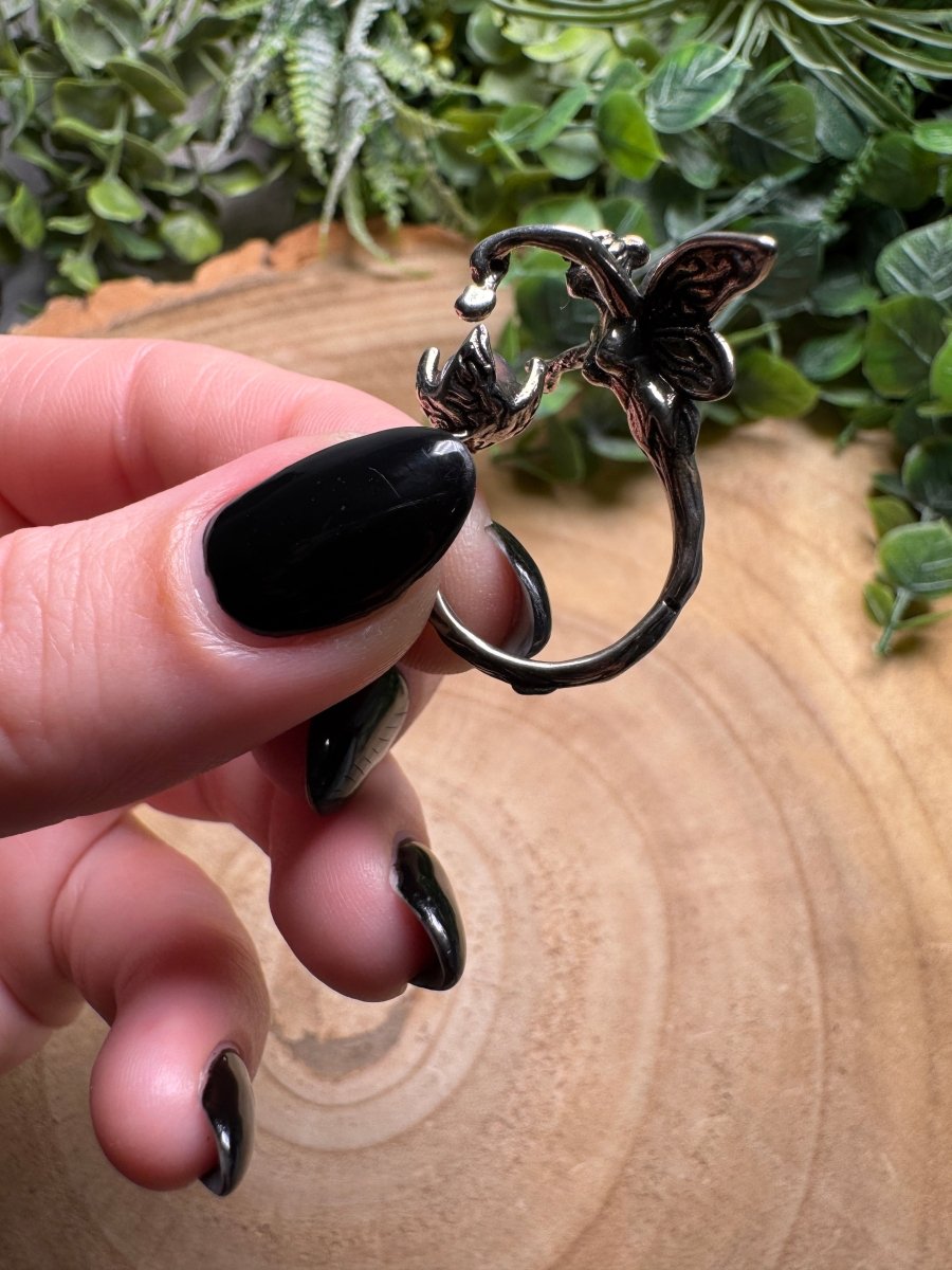 Labradorite Fairy Ring Adjustable | Copper Ashes