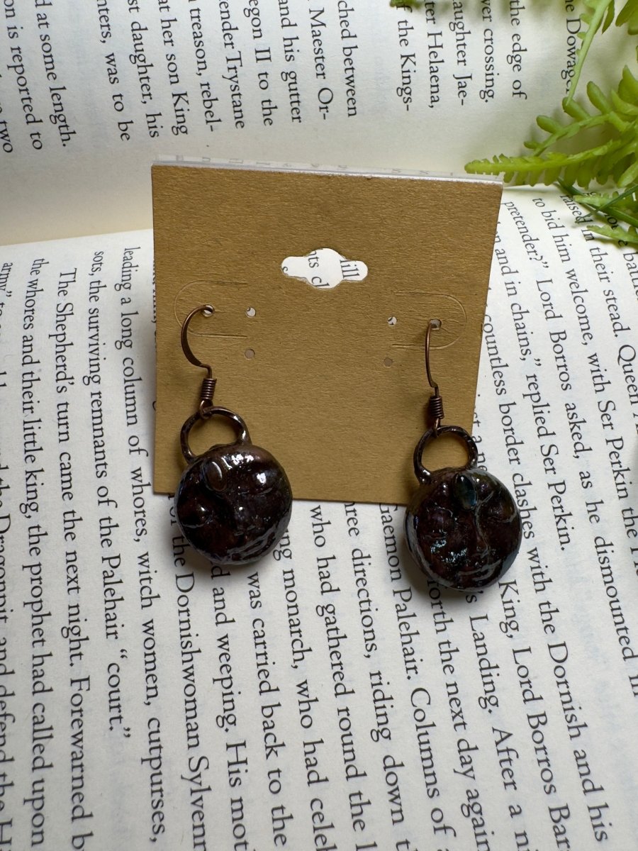 Labradorite Goddess Earrings | Copper Ashes