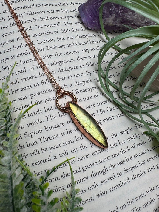 Labradorite Necklace | Copper Ashes