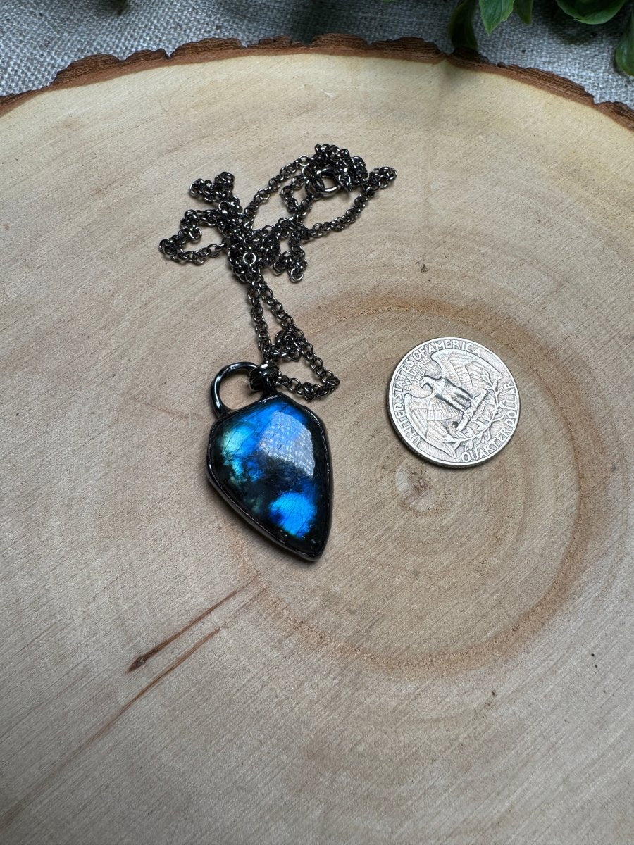 Labradorite Necklace | Copper Ashes