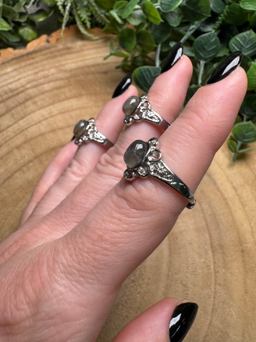 Labradorite Ring Adjustable | Copper Ashes