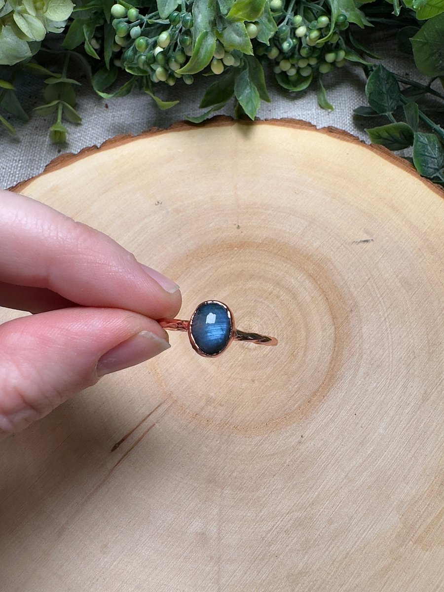 Labradorite Ring Size 12 | Copper Ashes