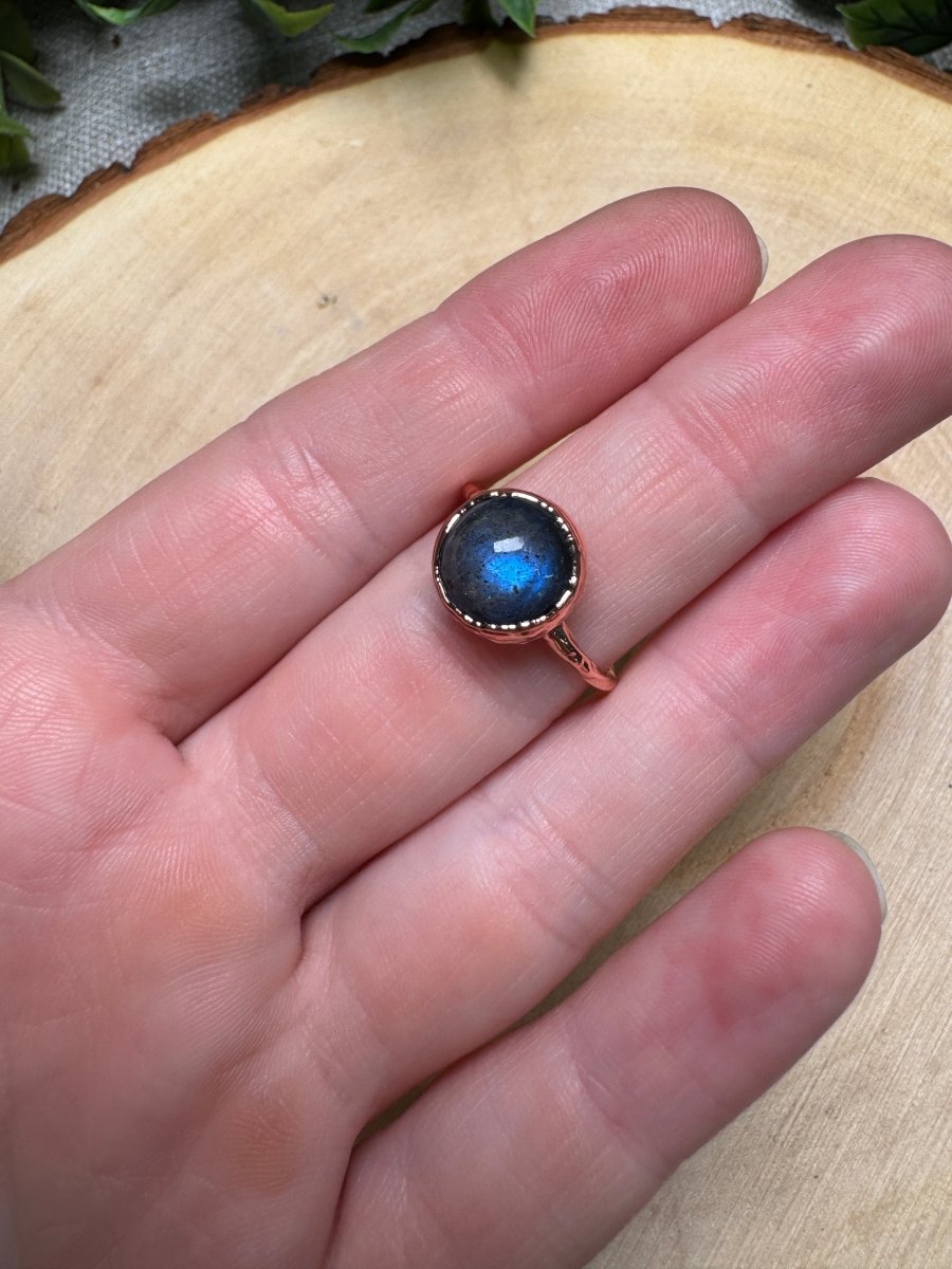 Labradorite Ring Size 7 | Copper Ashes