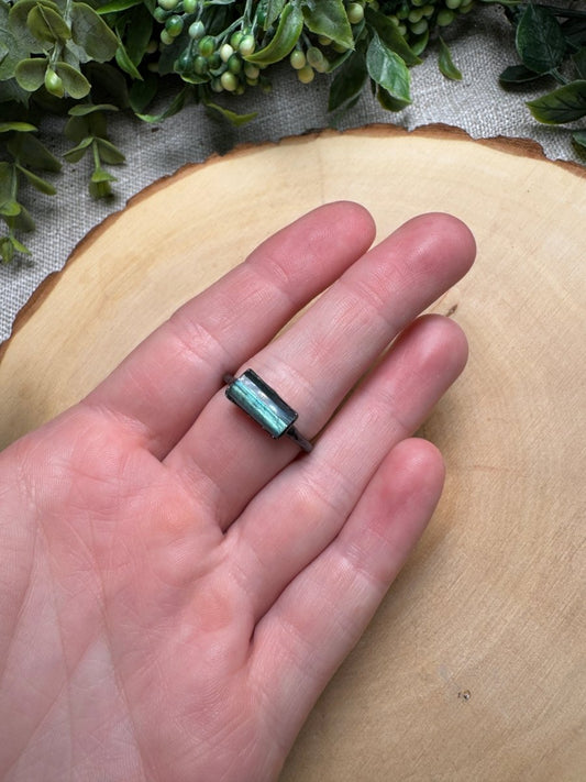 Labradorite Ring Size 8 | Copper Ashes