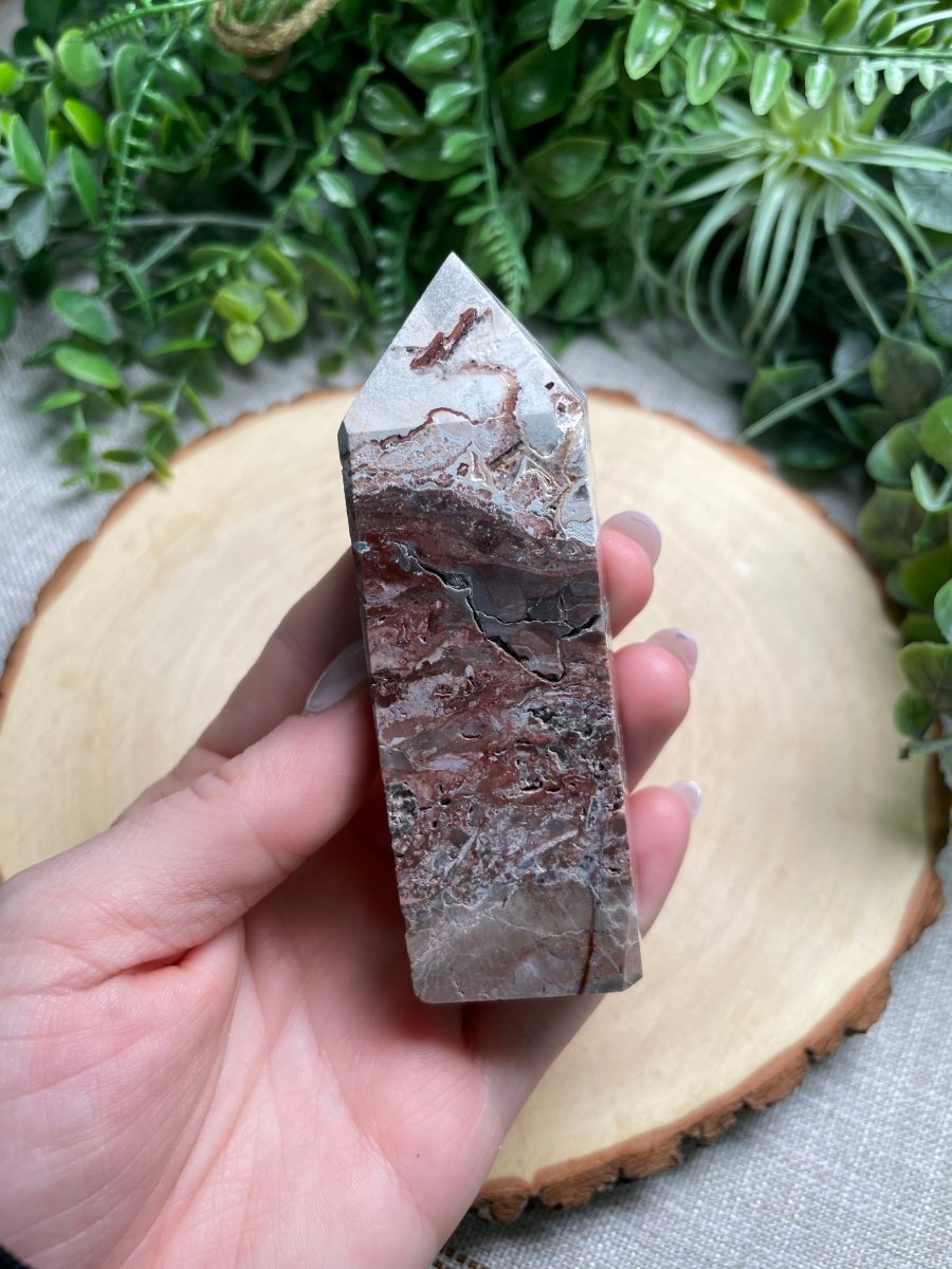 Lace Agate Tower | Copper Ashes