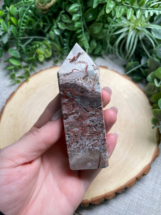 Lace Agate Tower | Copper Ashes