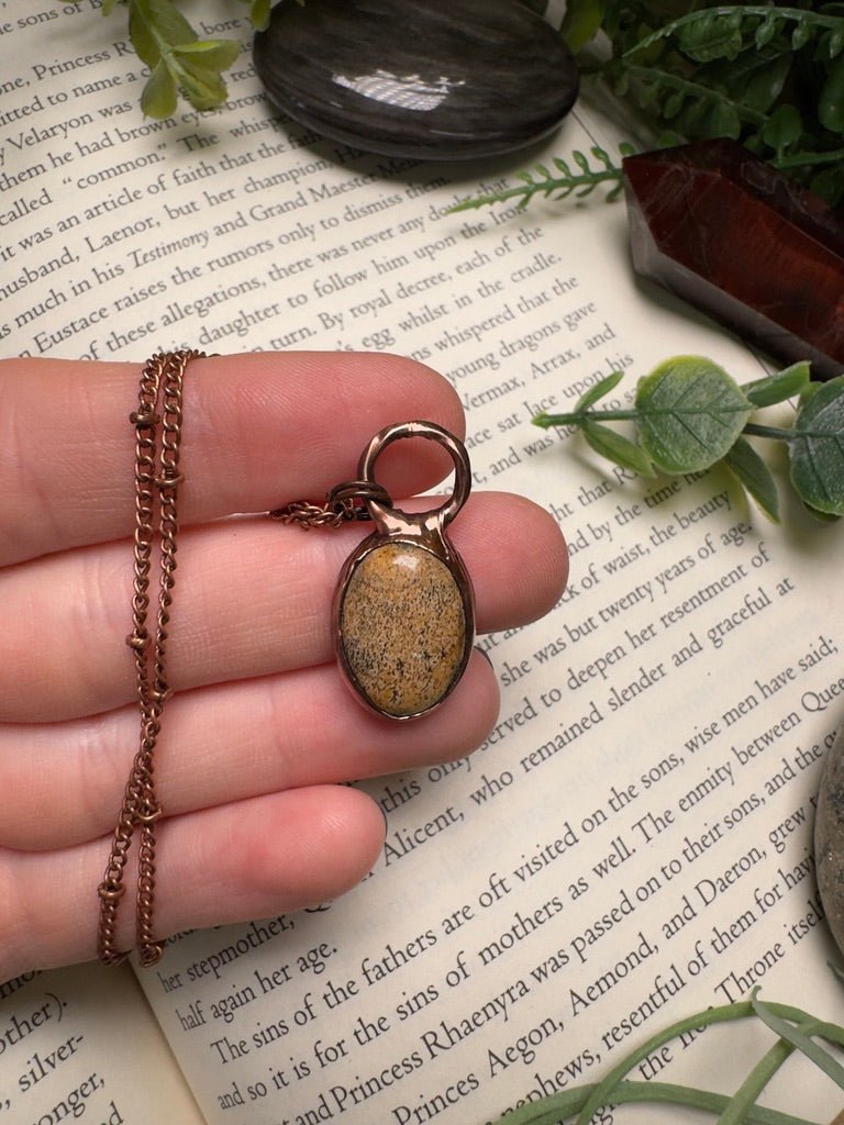 Landscape Jasper Necklace | Copper Ashes