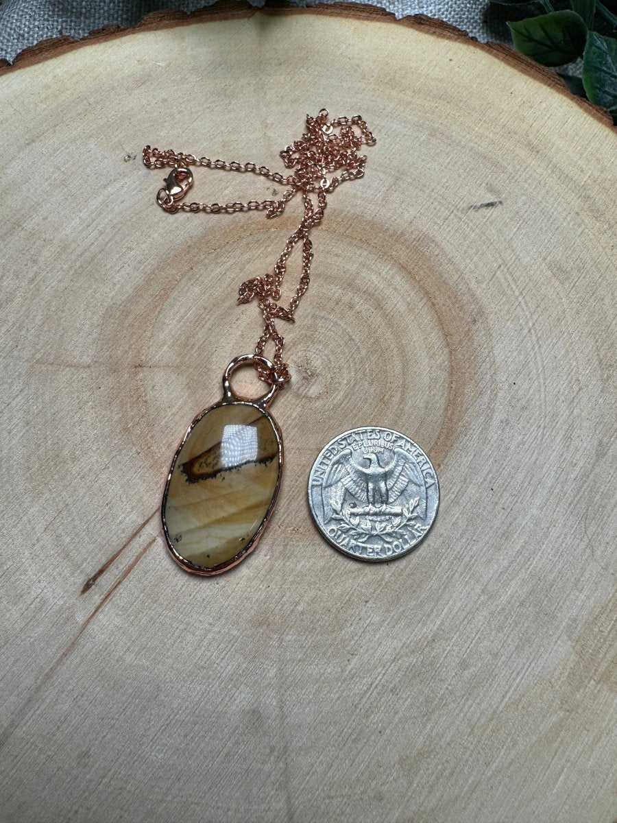 Landscape Jasper Necklace | Copper Ashes