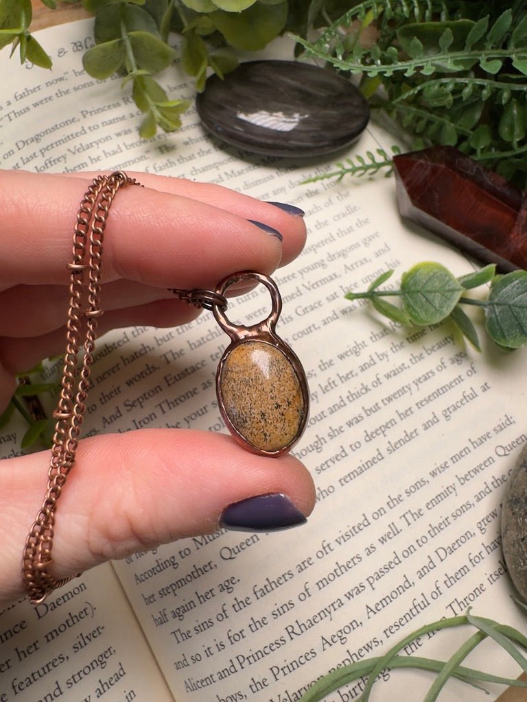 Landscape Jasper Necklace | Copper Ashes