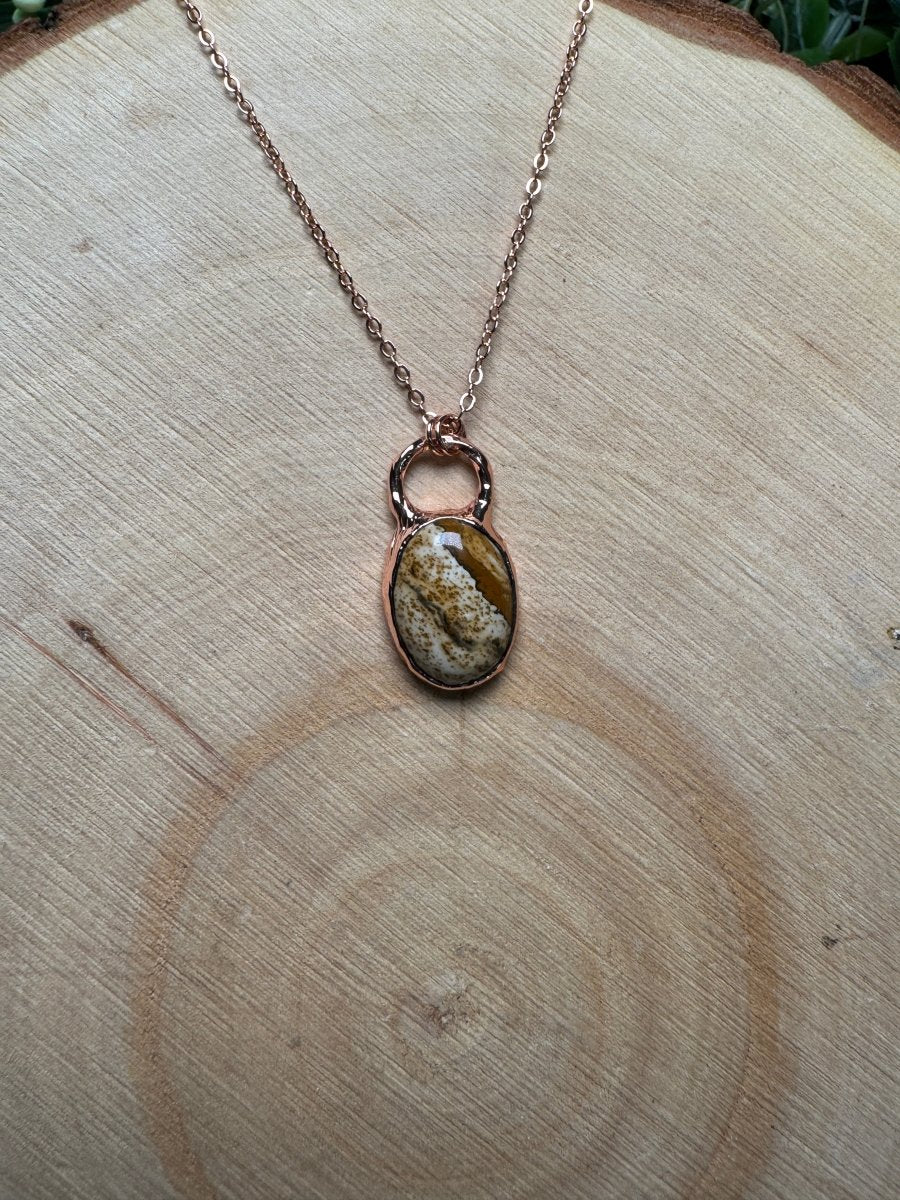 Landscape Jasper Necklace | Copper Ashes
