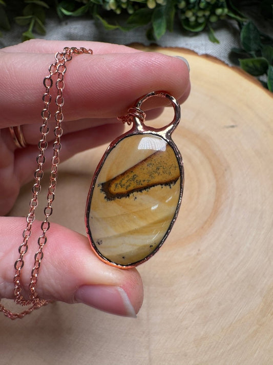 Landscape Jasper Necklace | Copper Ashes