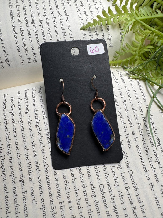Lapis Earrings | Copper Ashes