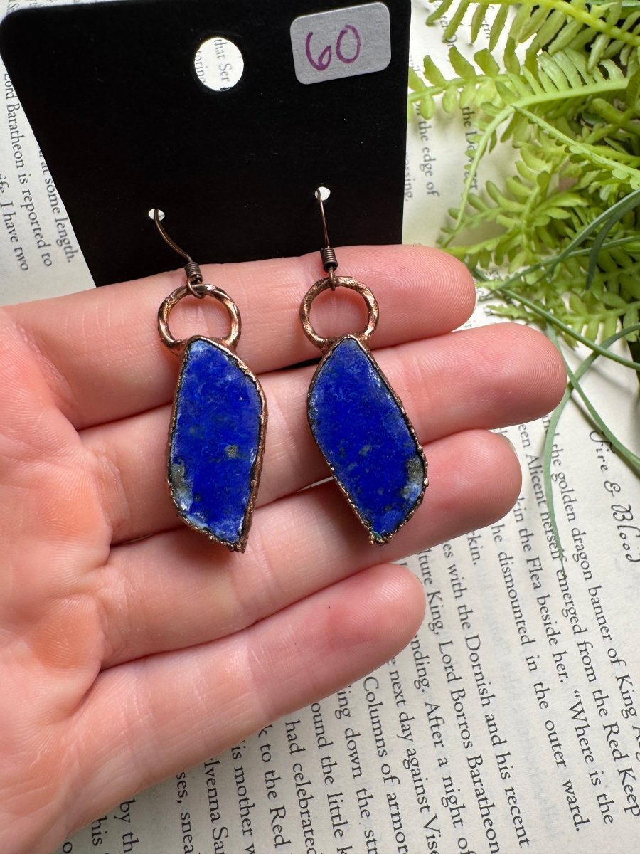 Lapis Earrings | Copper Ashes