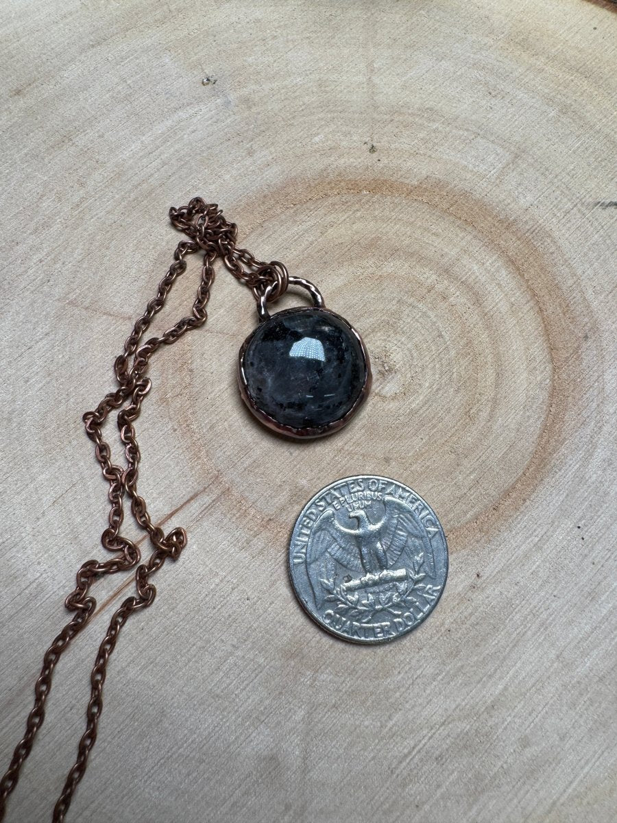 Larvikite Necklace | Copper Ashes