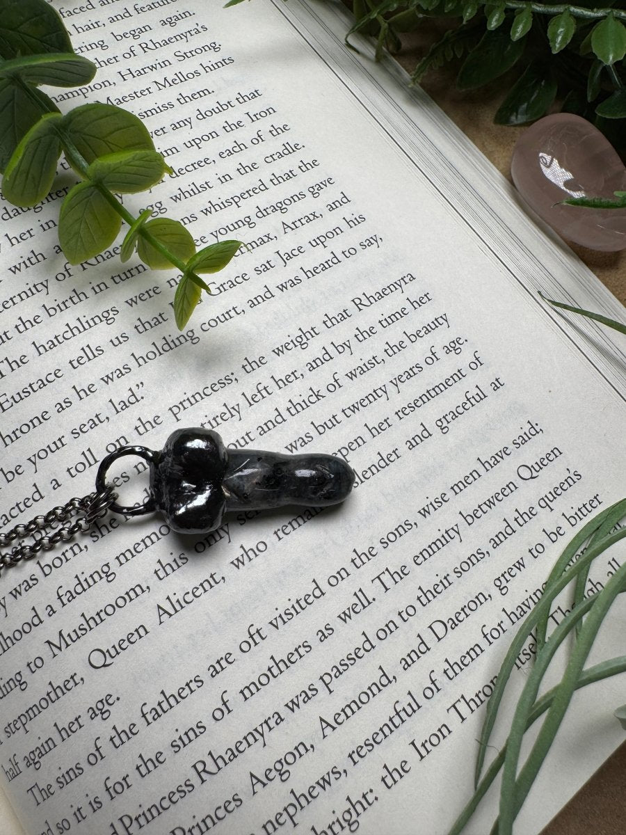 Larvikite Penis Necklace | Copper Ashes