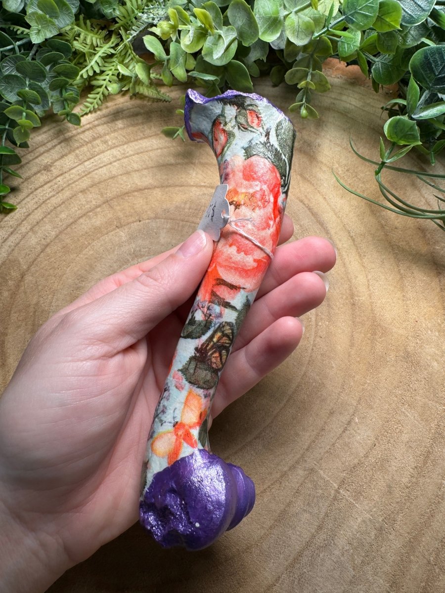 Leg Bone- Hand Decorated | Copper Ashes