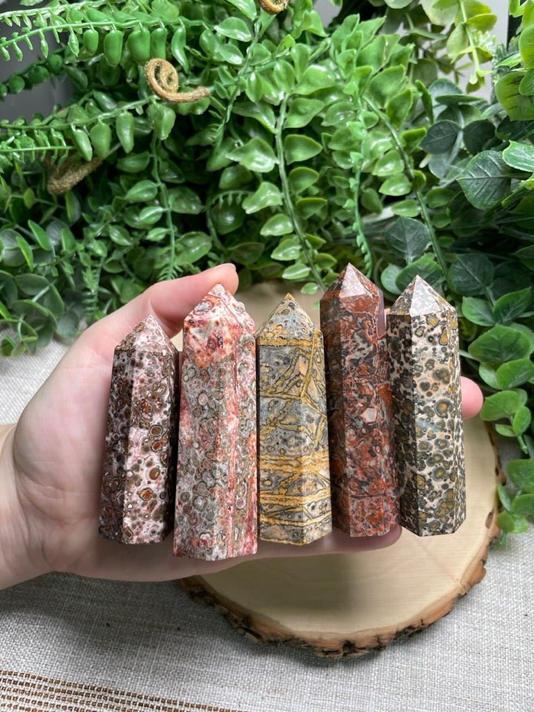 Leopard Skin Jasper Tower | Copper Ashes