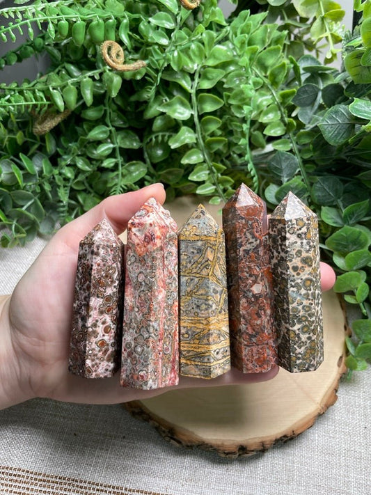 Leopard Skin Jasper Tower | Copper Ashes