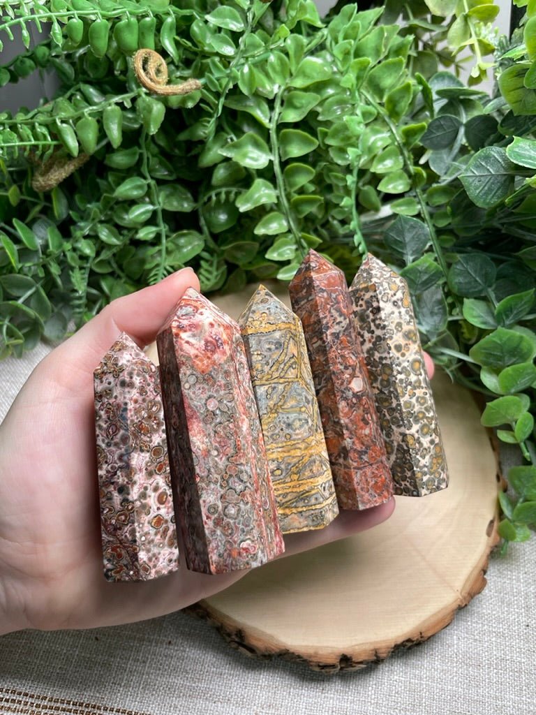 Leopard Skin Jasper Tower | Copper Ashes