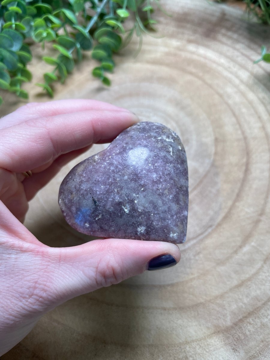 Lepidolite Heart | Copper Ashes