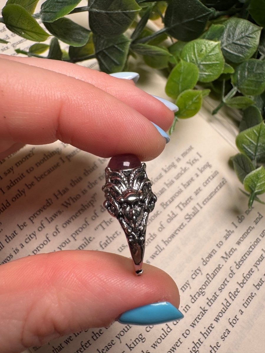 Lepidolite Medusa Adjustable Ring | Copper Ashes