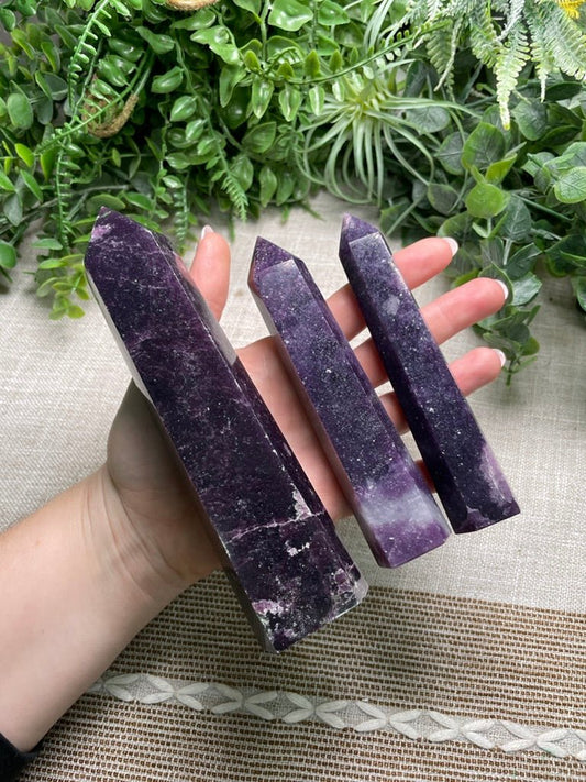 Lepidolite Tower | Copper Ashes