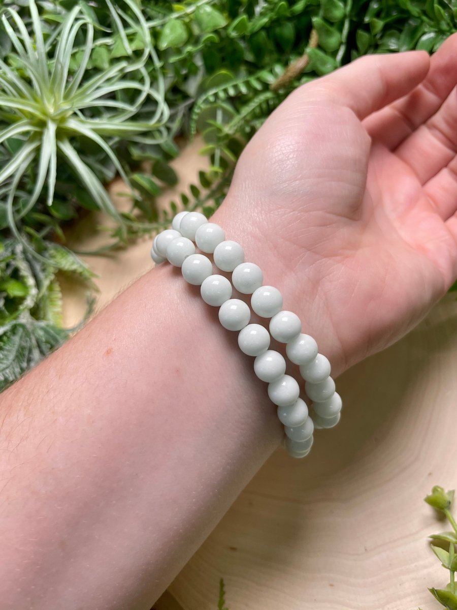 Light Green/ White Glow in the Dark Luminous Bracelet | Copper Ashes