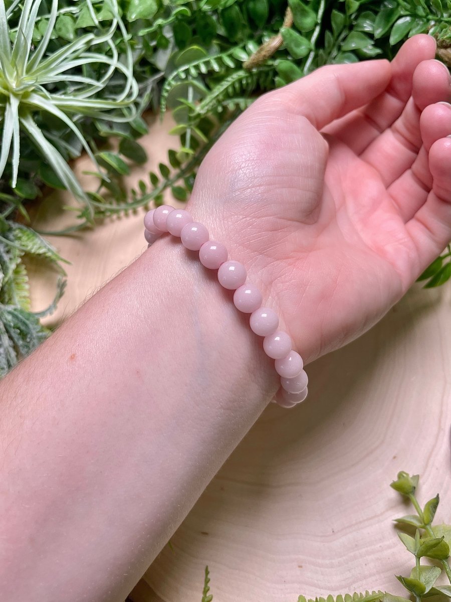 Light Pink Glow in the Dark Luminous Bracelet | Copper Ashes