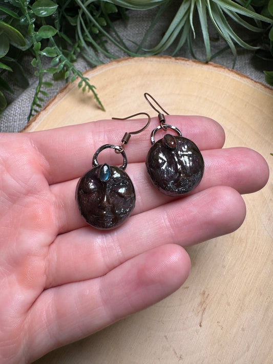 Lillian - Labradorite Goddess Earrings | Copper Ashes