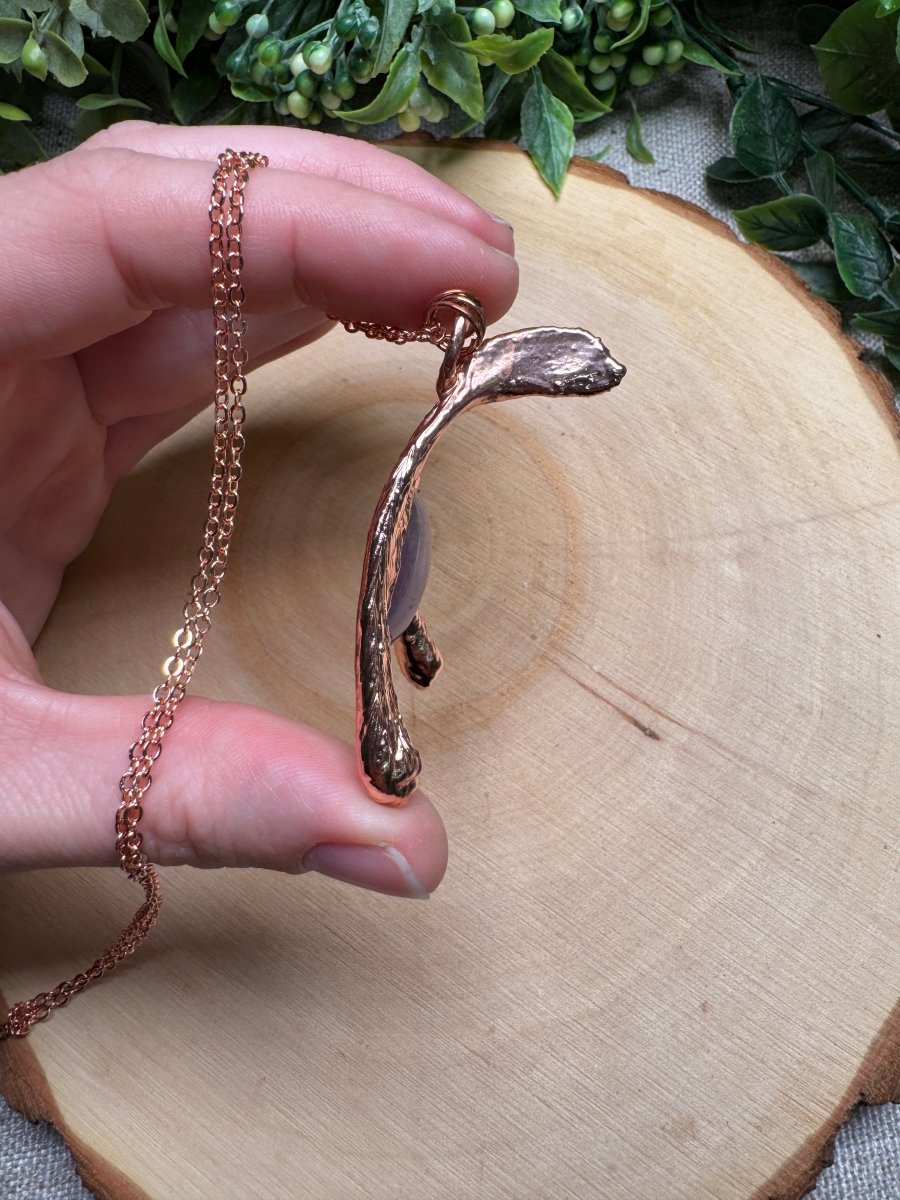 Lucille - Wishbone and Amethyst Necklace | Copper Ashes