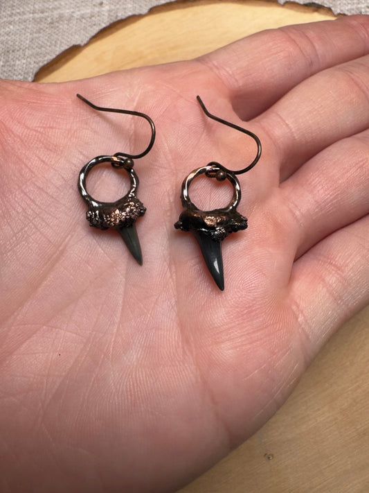 Malphas - Shark Tooth Earrings | Copper Ashes