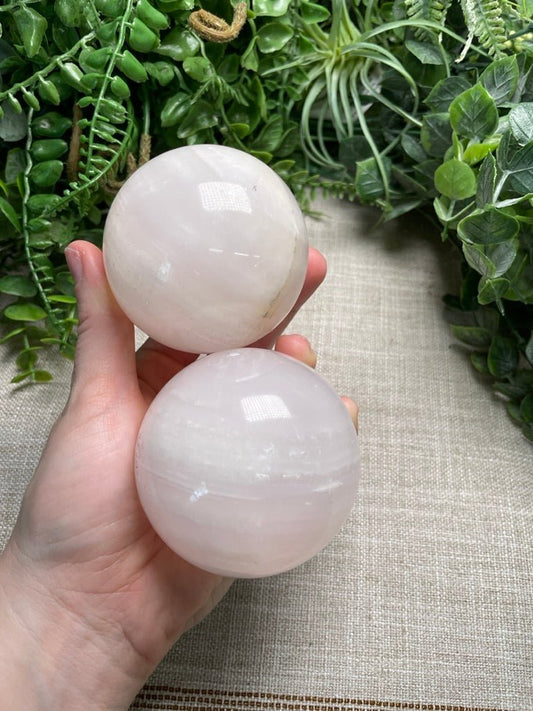 Mango Calcite Sphere | Copper Ashes