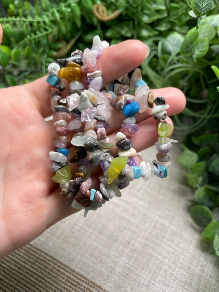 Mixed Stone Chip Bracelet | Copper Ashes