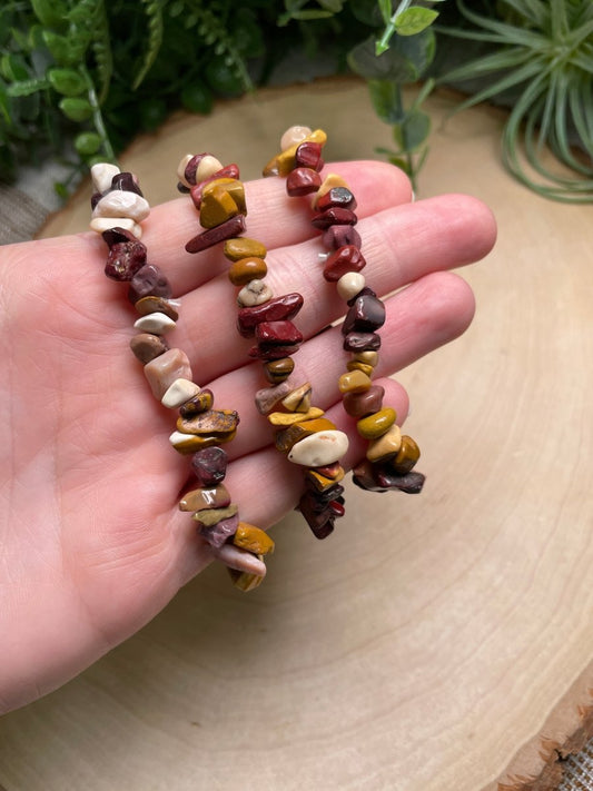 Mookaite Jasper Chip Bracelet | Copper Ashes