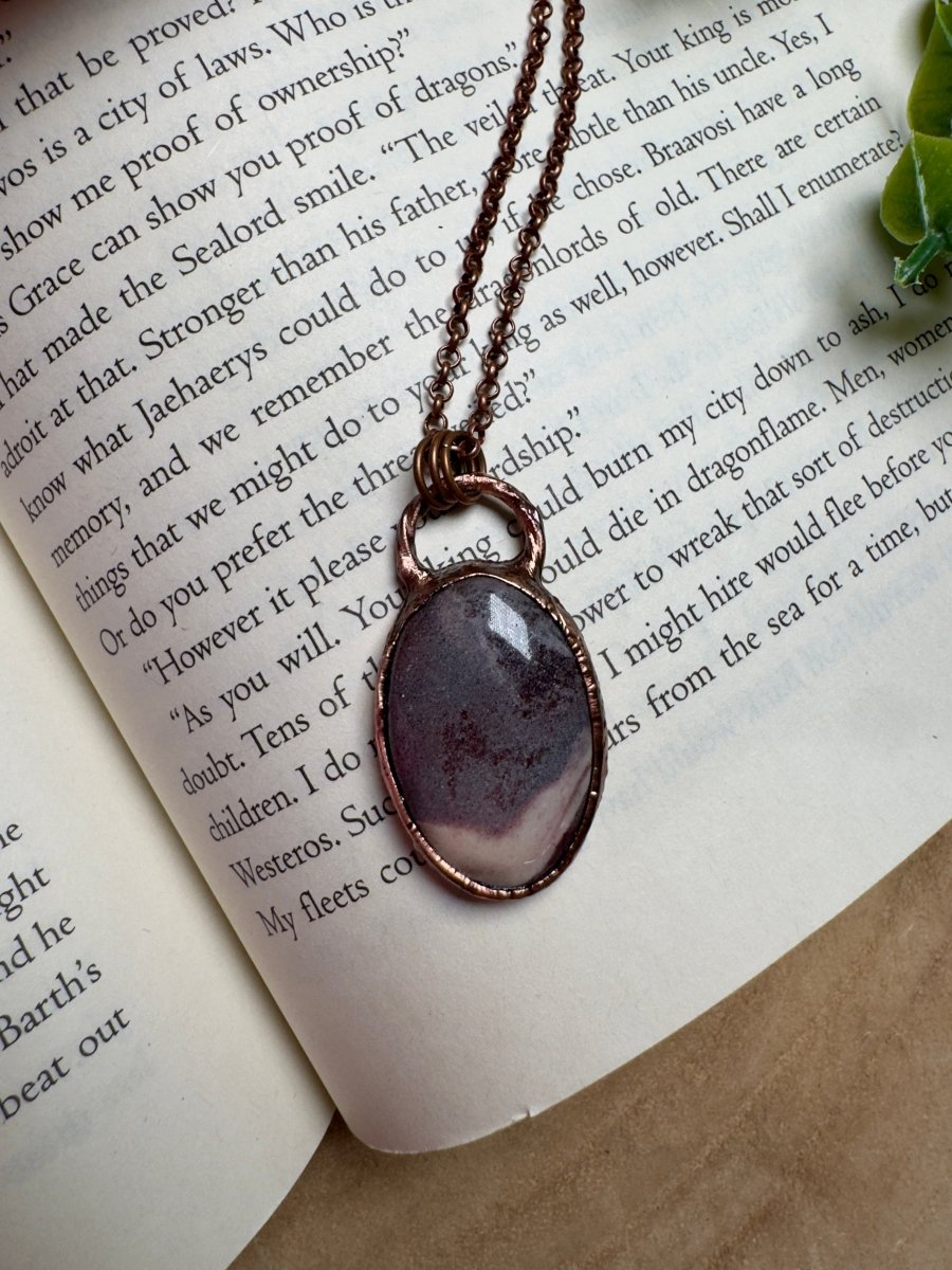 Mookaite Jasper Necklace | Copper Ashes