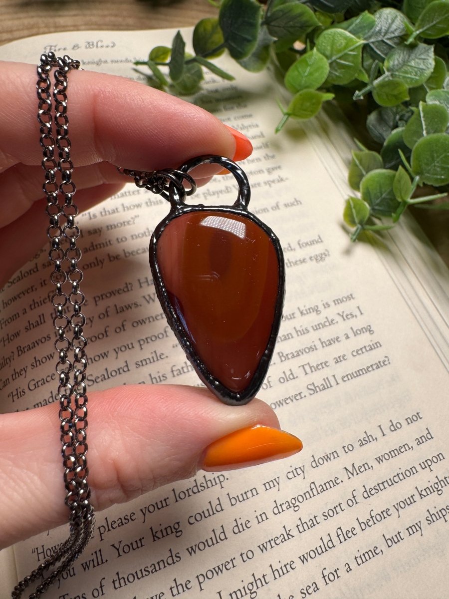 Mookaite Jasper Necklace | Copper Ashes