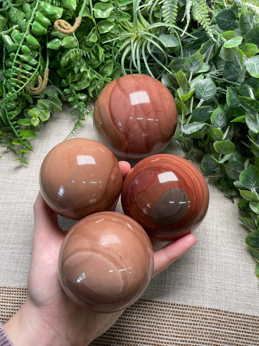 Mookaite Jasper Sphere | Copper Ashes