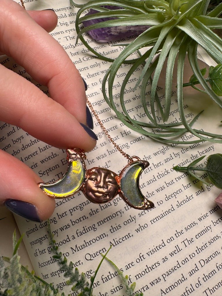 Moon Goddess Necklace | Copper Ashes