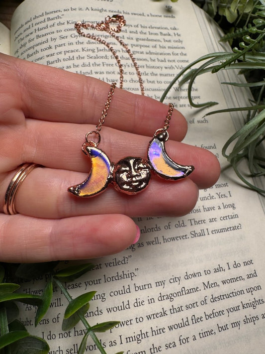 Moon Goddess Necklace | Copper Ashes