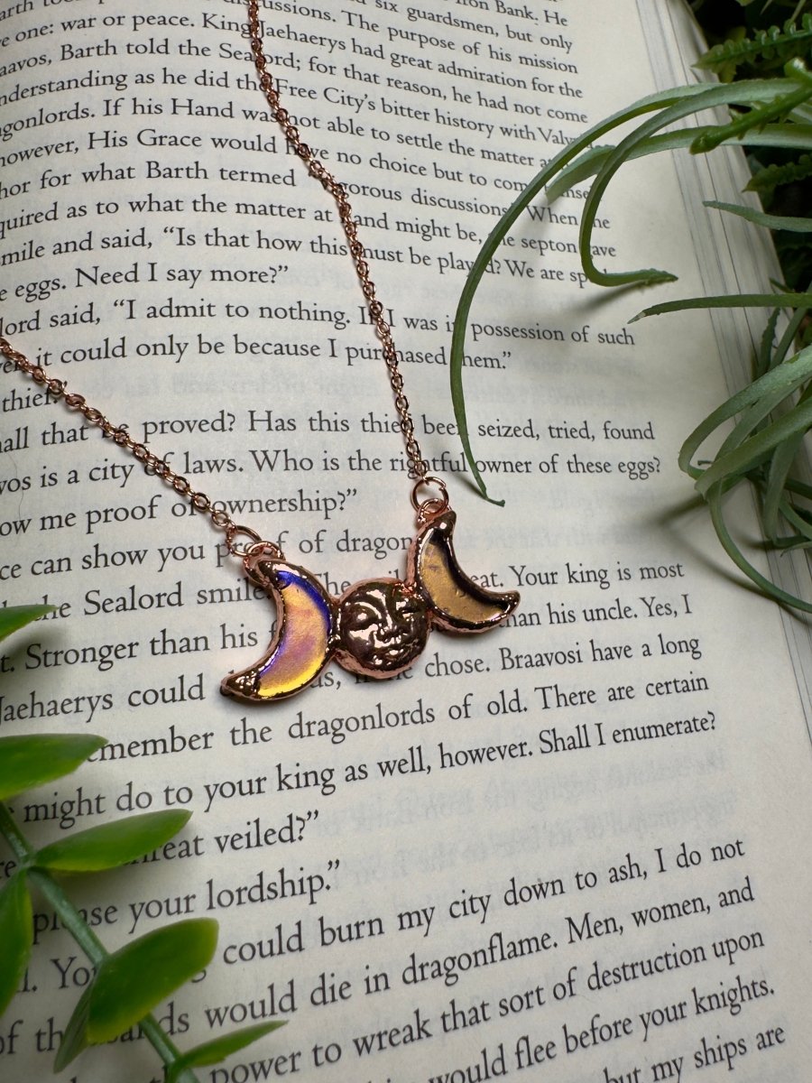 Moon Goddess Necklace | Copper Ashes