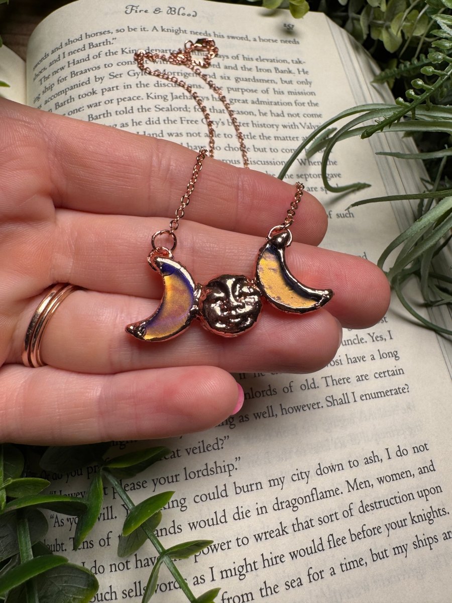 Moon Goddess Necklace | Copper Ashes