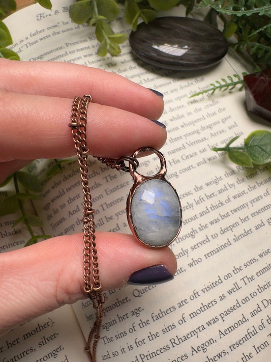 Moonstone Necklace | Copper Ashes